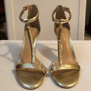 Gianni Bini Gold Heels